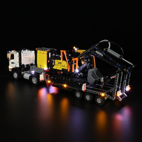 Belysning till Technic Volvo FMX lastbil & EC230 elgrävmaskin 42175 LGK676