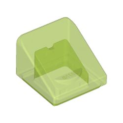 LEGO Roof Tile 1x1x2/3 Transparent Ljusgr&ouml;n B1371-6302010
