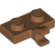 LEGO Plate 1x2 W. 1 Horizontal Snap Medium Nougat B1150-6313132