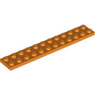 LEGO Orange Plate 2x12 6313826