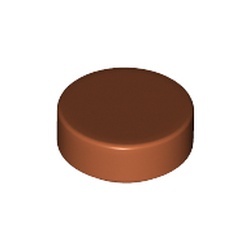 LEGO Flat Tile 1x1 Round M&ouml;rkorange B0946-6322840