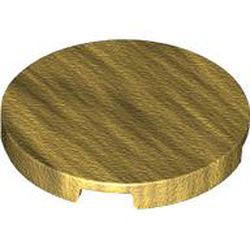 LEGO Tile 3x3 Circle No.1 Guld B1266-6327553