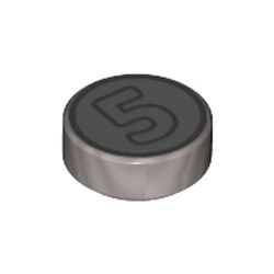 LEGO Flat Tile Round 1x1 Mynt Silver R1367-6329604