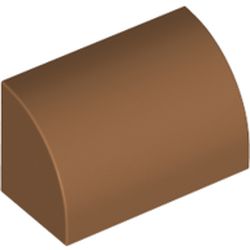 LEGO Brick 1x2 Outside Half Bow Medium Nougat B0315-6334102