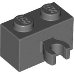 LEGO Brick 1x2 W. Horizontal Holder Mörkgrå B2022-6335306