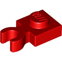 LEGO Plate 1x1 W. Holder Röd B0379-6337002