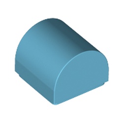 LEGO Plate 1x1x2/3 Outside Bow Medium Azur B0529-6337982