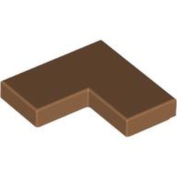 LEGO Flat Tile Corner 1x2x2 Medium Nougat B1784-6349274