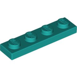 LEGO Plate 1x4 Blågrön B1693-6350418
