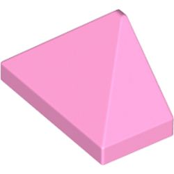 LEGO End Ridged Tile 1x2/45&deg; Rosa B0864-6353194