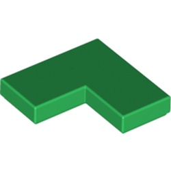 LEGO Flat Tile Corner 1x2x2 Grön 6374049-B2194 | Lego | Bra Leksaker