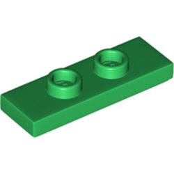 LEGO Plate 1x3 W. 2 Knobs Gr&ouml;n B0032-6378110