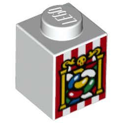 LEGO Brick 1x1 HP Jelly Beans Vit 6381953-R1115 | Lego | Bra Leksaker