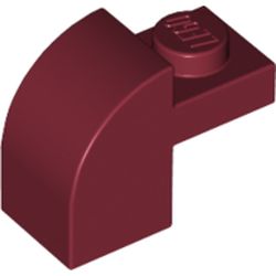 LEGO Brick 1x1x1 1/3 W. Arch Mörkröd 6411330-B1810 | Lego | Bra Leksaker