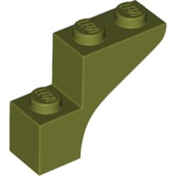 LEGO Brick W. Bow 1x3x2 Olivgrön 6411585-B3082 | Lego | Bra Leksaker