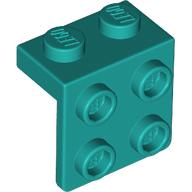 LEGO Angle Plate 1x2/2x2 Blågrön B1370-6429966