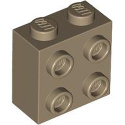 LEGO Brick 1x2x1 2/3 With 4 Knobs Mörkbeige B3276-6449563 | Lego | Bra Leksaker