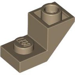 LEGO Roof Tile 1x2 Inv. Deg. 45° W. Cut Mörkbeige 6452010-B2110 | Lego | Bra Leksaker