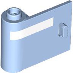 LEGO Left Door W. Knob Hinge 1x3x2 No.2 Ljusblå 6467893-R0487 | Lego | Bra Leksaker