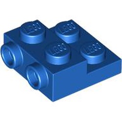LEGO Plate 2x2x2/3 W. 2 Hor. Knobs Blå B3356-6469450 | Lego | Bra Leksaker