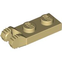 LEGO Plate W. Fork Vertical End 1x2 Beige B1808-6485745