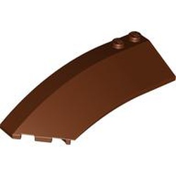 LEGO Left Shell 3x8x2 W. Bow Angle Rödbrun R1329-6486925