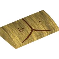 LEGO Plate W. Bow 2x4x2/3 No.19 Guld R1583-6488479