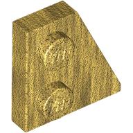 LEGO Right Plate 2x2 27 Deg. Guld B3257-6498729 | Lego | Bra Leksaker
