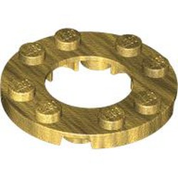 LEGO Plate Round 4x4 W. Ø16mm Hole Guld B3256-6501301 | Lego | Bra Leksaker