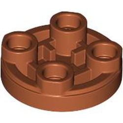 LEGO Tile 2x2 Inv. Round M&ouml;rkorange B0430-6508099
