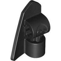 LEGO Technic Right Base Plate 2x3 W. Cross Hole Svart 6513874-T0975