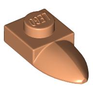 LEGO Plate 1x1 W. Tooth Nougat R1350-6525785