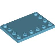 LEGO Plate 4x6 W. 12 Knobs Medium Azur 6526743-B3172