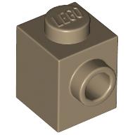 LEGO Brick 1x1 W. 1 Knob M&ouml;rkbeige B0612-6536855