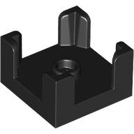 LEGO Wall 2x2x1 W. Knob Svart B0348-6537935