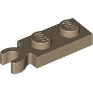 LEGO Plate 1x2 W. Holder Mörkbeige B0281-6540811