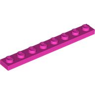LEGO Plate 1x8 Cerise B0436-6548252 | Lego | Bra Leksaker