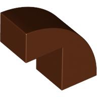 LEGO Brick 1x2x1 2/3 Bow W. Cutout No.1 R&ouml;dbrun B0577-6551997