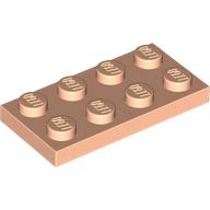 LEGO Plate 2x4 Ljus Nougat B9167-6560053