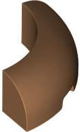 LEGO 1/4 Arch Brick 3x3 W. Cutout No.1 Medium Nougat B1479-6610992