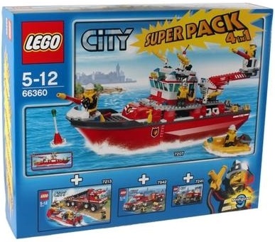 LEGO City Brandbåt Superpack 4 in 1 66360
