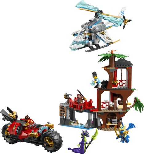 LEGO Ninjago Ninjornas fordonsstrid vid trädkojan 71857