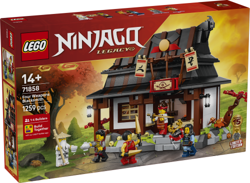 LEGO Ninjago 15 årsjubileum De fyra vapnens smedja 71858