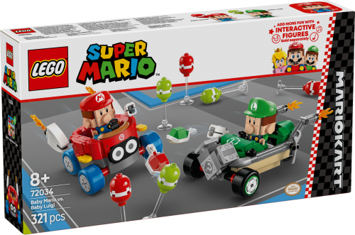 LEGO Super Mario Mario Kart Baby Mario mot Baby Luigi 72034