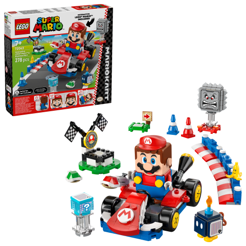 LEGO Super Mario Mario Kart Interaktiv LEGO Mario och Standard Kart 72043 | Lego | Bra Leksaker