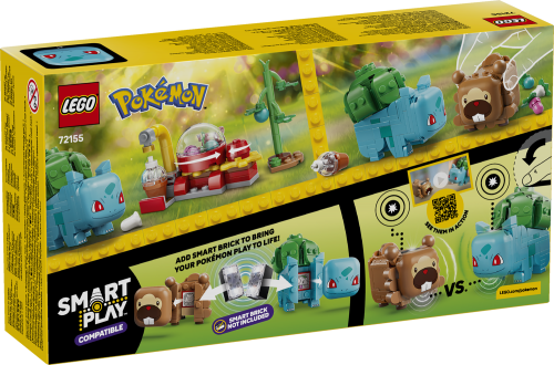 LEGO Pokémon SMART Play: Bärstrid med Bulbasaur och Bidoof 72155