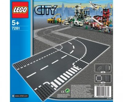 LEGO City T-korsning & kurva 7281