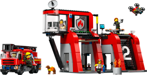 LEGO City Brandstation med brandbil 60414