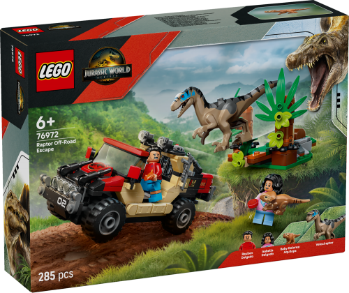 LEGO Jurassic World Terrängflykt med raptor 76972