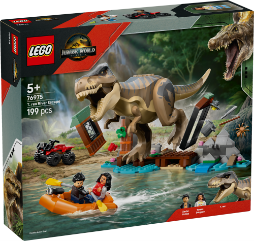 LEGO Jurassic World Flodflykt med T. rex 76975
